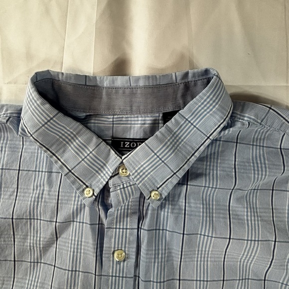 Izod Premium Essentials Size 2XL Men's Embroidered Pocket Logo Button Down Shirt - Picture 7 of 14